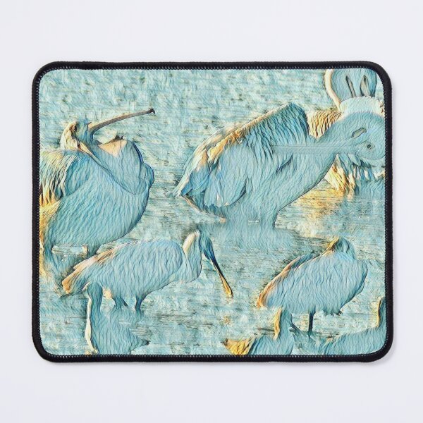 Item preview, Textured Impressionist Pelicans by the Water designed and sold by Sean McElroy.