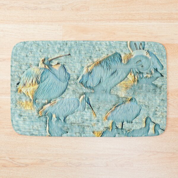 Item preview, Textured Impressionist Pelicans by the Water designed and sold by Sean McElroy.