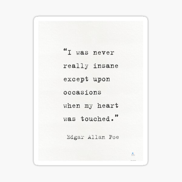 Item preview, Edgar Allan Poe quote 9 designed and sold by epicpaper quotes.