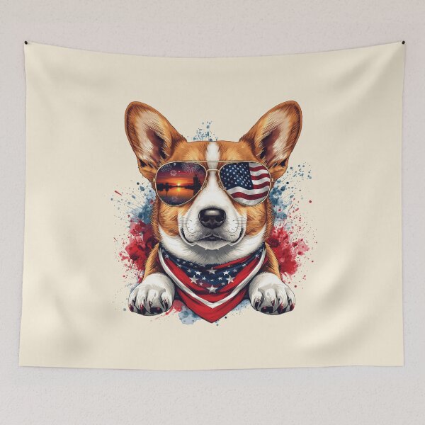 Item preview, PATRIOTIC CORGI DOG designed and sold by BKDIGITALSHOP.