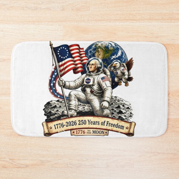Item preview, Astronaut George Washington Moon Landing Patriotic Design designed and sold by Zara Art House.