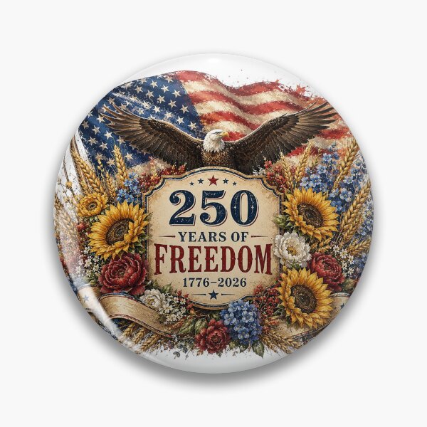 Item preview, America 250 Celebration Patriotic Floral Art designed and sold by PetalGarden.