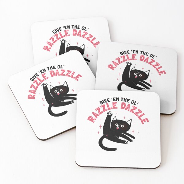 Item preview, Give 'em the ol' Razzle Dazzle Cat designed and sold by Squirrel Adventurous.
