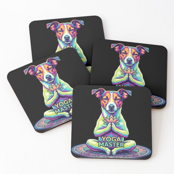 Item preview, Pop Art Jack Russell Yoga Master - Funny Meditating Dog designed and sold by Pfotenfaden.