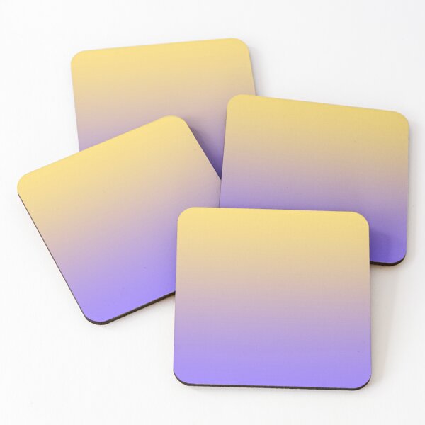 Item preview, Aesthetic Sunrise Gradient - Soft Beige, Lavender Purple & Golden Yellow designed and sold by Kodexstore.