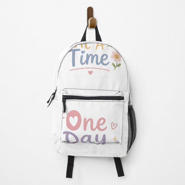 Item preview, One Day At A Time Cute Motivational Quote | Kawaii Positive Mental Health Design designed and sold by Sanika arts .