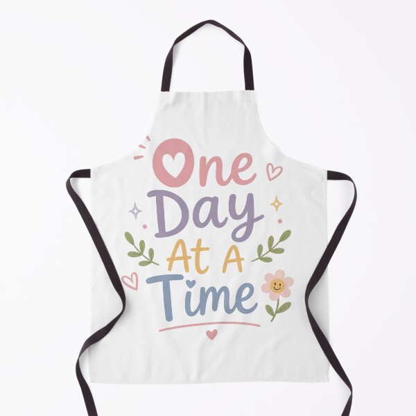 Item preview, One Day At A Time Cute Motivational Quote | Kawaii Positive Mental Health Design designed and sold by Sanika arts .