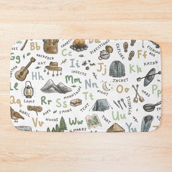 Item preview, Camping Alphabet designed and sold by Those Pencil Shavings.