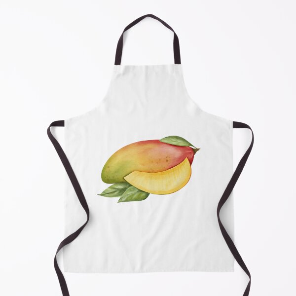 Item preview, Watercolor Mango Fruit and Slice Clipart designed and sold by ArtTinulyaOk.
