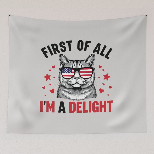 Item preview, PATRIOTIC FUNNY CAT designed and sold by BKDIGITALSHOP.