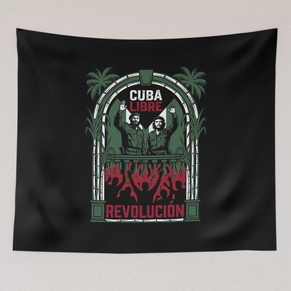 Item preview, Cuban Revolution Propaganda Castro Guevara Print designed and sold by EKHOAISTORE.
