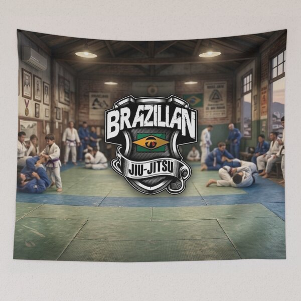 Item preview, Roots of the Mat: Traditional BJJ Dojo designed and sold by Fei Long Design Hub.