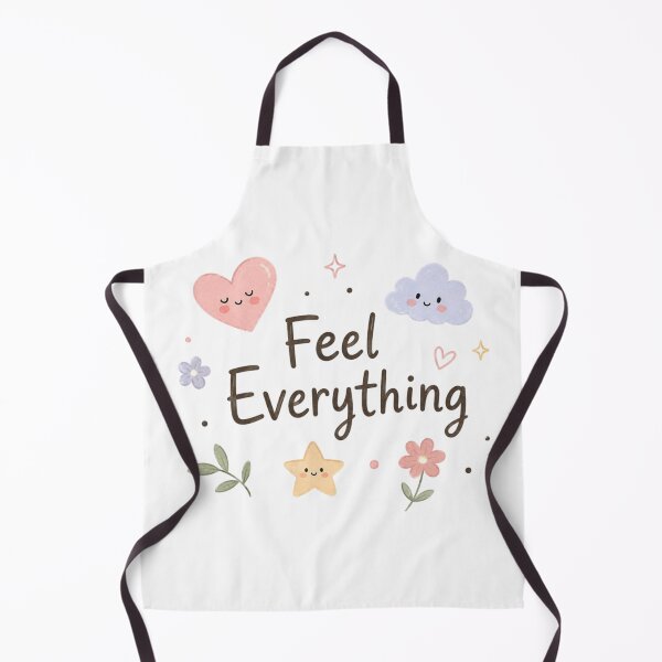 Item preview, Feel Everything Cute Mental Health Quote | Pastel Heart Cloud Flower Kawaii Design designed and sold by Sanika arts .