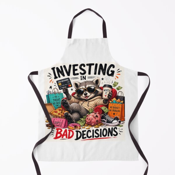 Item preview, Investing In Bad Decisions – Funny Raccoon Humor Design designed and sold by MotylekAnia.