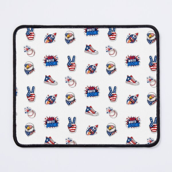Item preview, Red White Boom America 250 Stickers – Fun USA Celebration Pack designed and sold by Ewa Miller.