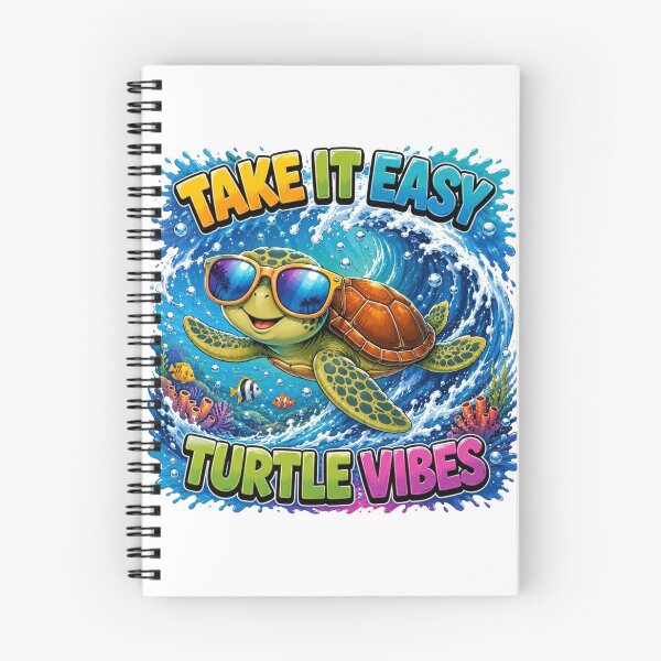 Item preview, Take It Easy Turtle Vibes Cute Sea Turtle Cartoon T-Shirt designed and sold by M.Store.