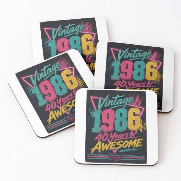 Item preview, Vintage 1986 40th Birthday Retro Neon – Limited Edition Since 1986 designed and sold by Jandedan.