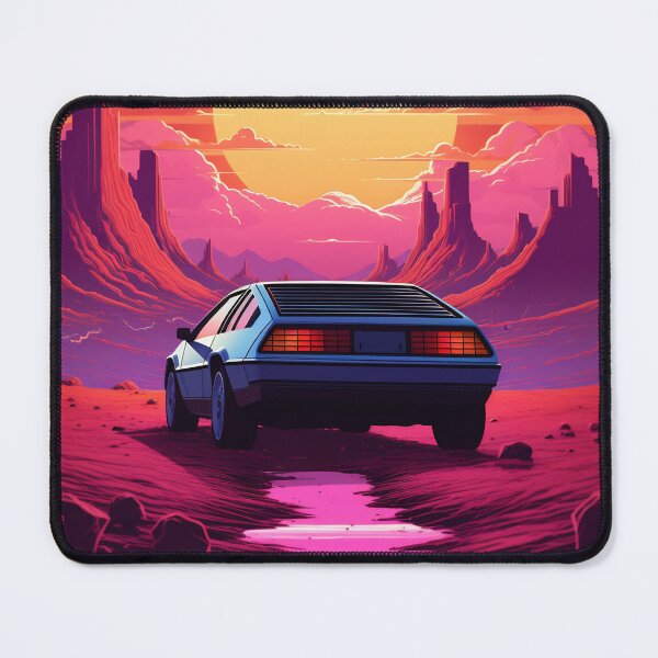 Item preview, The futuristic retro landscape of the 80s. Illustration of the moon and car in retro style. Suitable for the design of the 80s style designed and sold by anytka.
