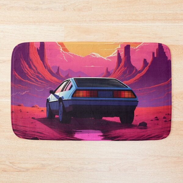 Item preview, The futuristic retro landscape of the 80s. Illustration of the moon and car in retro style. Suitable for the design of the 80s style designed and sold by anytka.