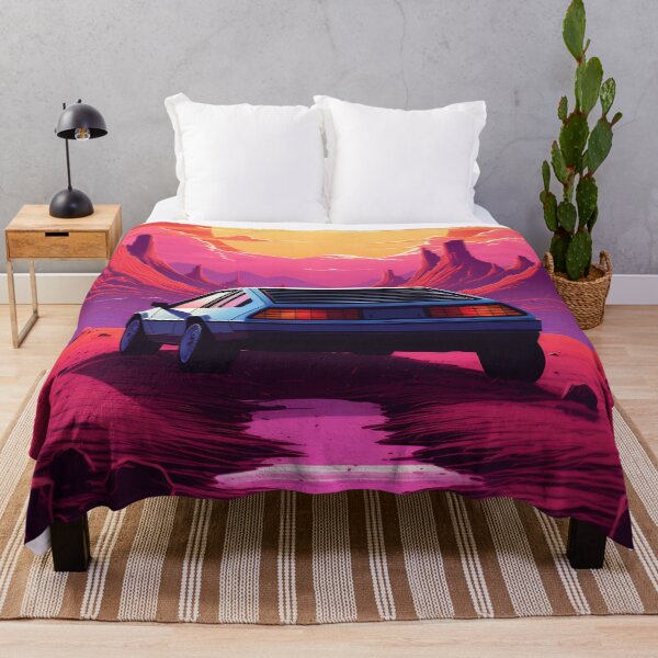 Item preview, The futuristic retro landscape of the 80s. Illustration of the moon and car in retro style. Suitable for the design of the 80s style designed and sold by anytka.