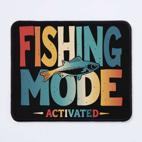 Item preview, Fishing Mode Activated Vintage Fisherman Fish Graphic designed and sold by AmineHammadi99.