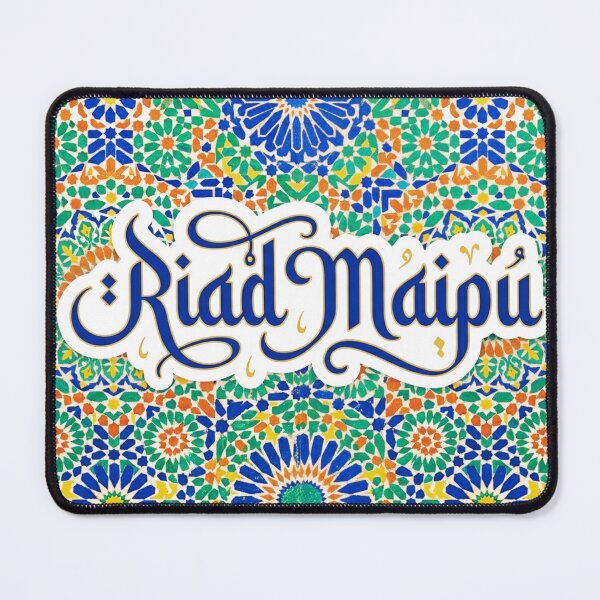 Item preview, Riad Maipú — Morocco Chile Cultural Fusion Art designed and sold by KariGoStudio.