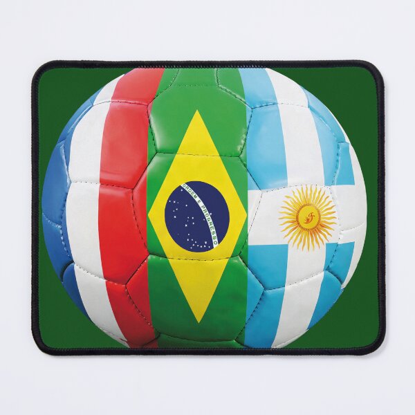 Item preview, Football (soccer) in the colours of the French, Brazilian and Argentinian national teams designed and sold by Alan-David.