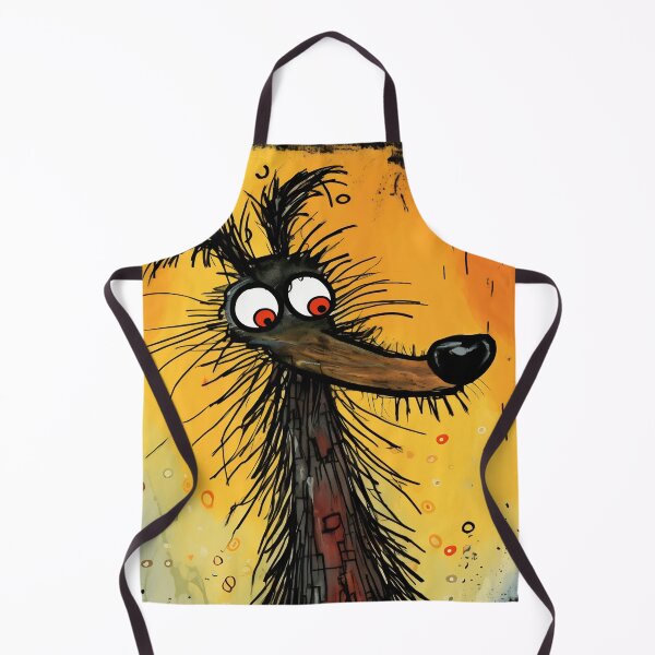 Item preview, A cartoon version of the dog, emotive body language, spiky mounds, frayed designed and sold by anytka.