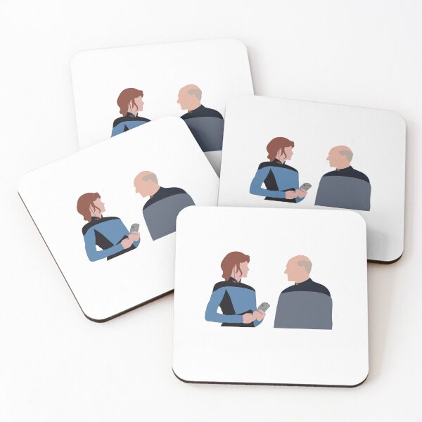 Item preview, Jean Luc Picard and Beverley Crusher Faceless Art designed and sold by RoseDesigns05.