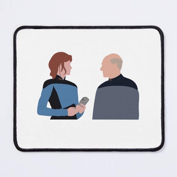 Item preview, Jean Luc Picard and Beverley Crusher Faceless Art designed and sold by RoseDesigns05.