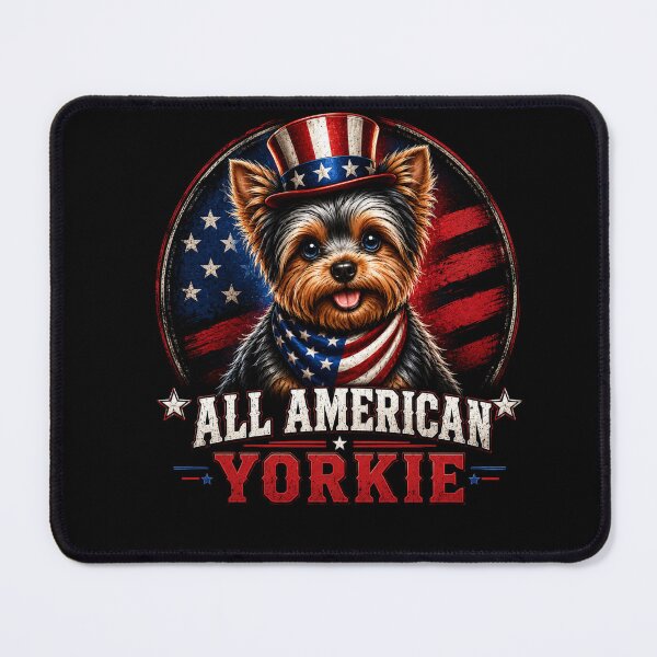 Item preview, All American Yorkie Patriotic Dog Shirt | USA Yorkie Lover Gift designed and sold by Prime legend .