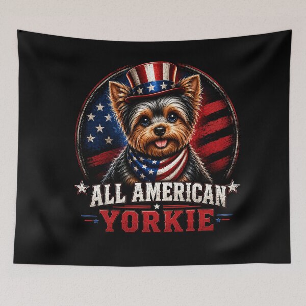 Item preview, All American Yorkie Patriotic Dog Shirt | USA Yorkie Lover Gift designed and sold by Prime legend .