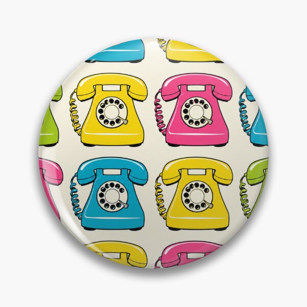 Item preview, Retro Colorful Rotary Telephone Pattern designed and sold by Owcomm.