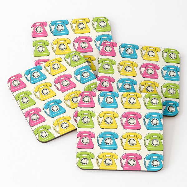 Item preview, Retro Colorful Rotary Telephone Pattern designed and sold by Owcomm.