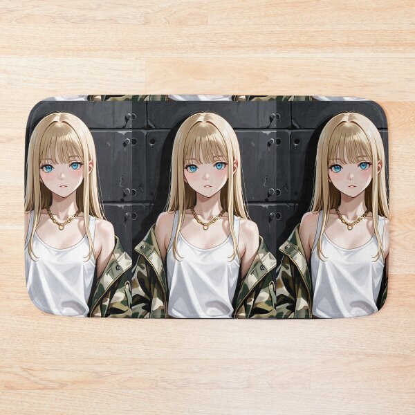 Item preview, Fashion - Woman in Camo Camo Jacket Tank Top Gold Chain Anime Variant 4 designed and sold by AnimeShin.
