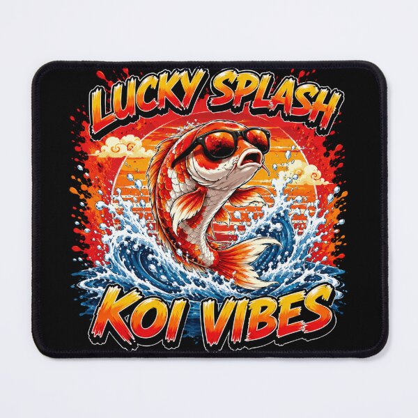 Item preview, Lucky Splash Koi Vibes Colorful Koi Fish Cartoon T-Shirt designed and sold by M.Store.
