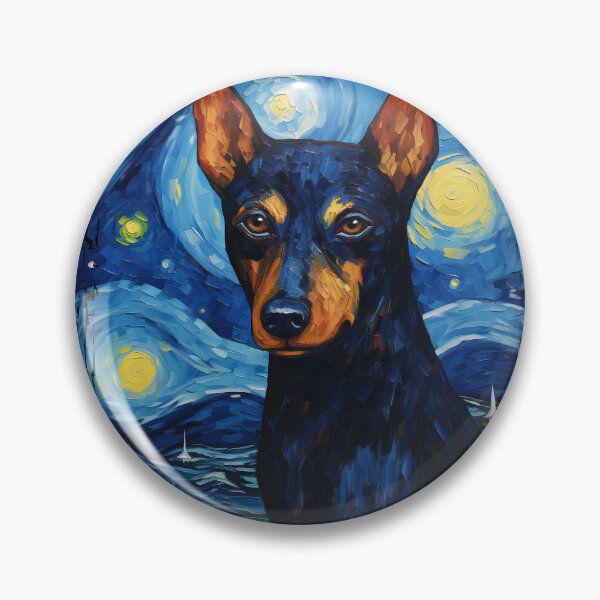 Item preview, Funny German Pinscher Starry Night Illustration Mom Dad Kids designed and sold by rafaeltto.