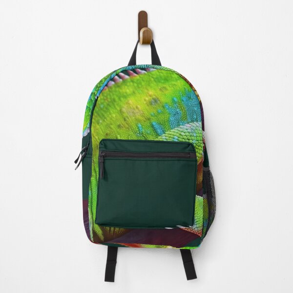 Item preview, Lizard chameleon on dark green background designed and sold by anytka.