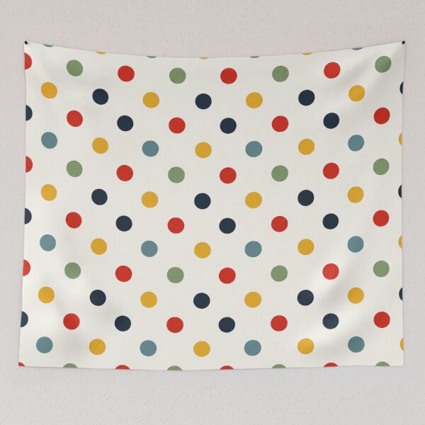 Item preview, Retro Rainbow Polka Dot Pattern, Colorful Mid Century Modern Dots, Fun Minimalist Seamless Pattern, Playful Geometric Design designed and sold by KishShop.