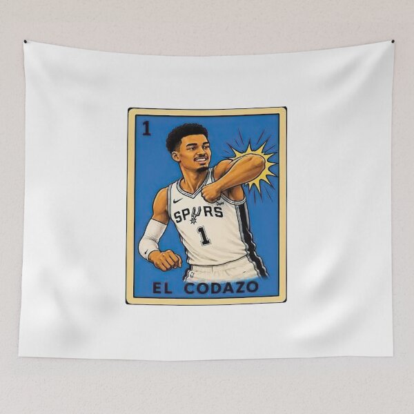 Item preview, Victor Wembanyama San Antonio El Codazo Basketball Game Day designed and sold by AmerieAbi.