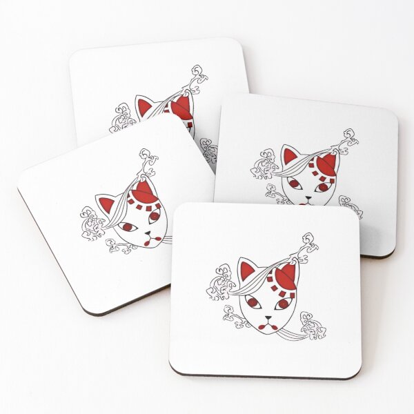 Item preview, Warding kitsune fox mask decorated with red sunburst patterns designed and sold by Deviantfant.