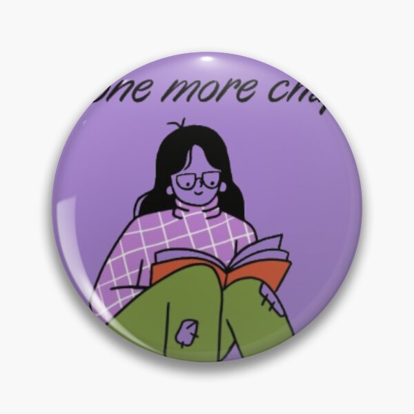 Item preview, Just One More Chapter Cute Girl Reading a Book Autum Aesthetic designed and sold by FikraS.