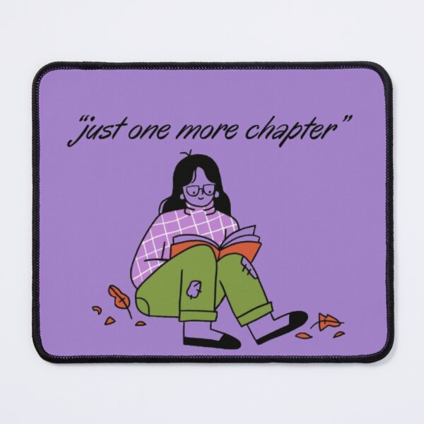 Item preview, Just One More Chapter Cute Girl Reading a Book Autum Aesthetic designed and sold by FikraS.