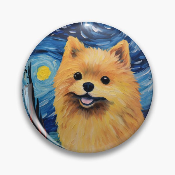 Item preview, Funny German Spitz Starry Night Illustration Mom Dad Kids designed and sold by rafaeltto.