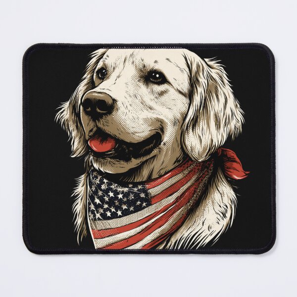 Item preview, Funny Red White and Woof Golden Retriever 4th of July T-Shirt designed and sold by FizjoHed.