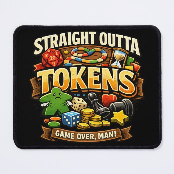 Item preview, Straight Outta Tokens – Board Game Night Funny Gamer designed and sold by SidTastic .