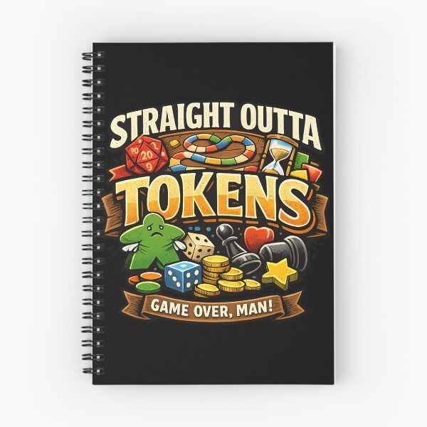 Item preview, Straight Outta Tokens – Board Game Night Funny Gamer designed and sold by SidTastic .