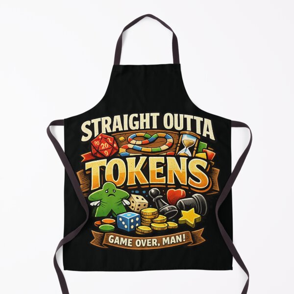 Item preview, Straight Outta Tokens – Board Game Night Funny Gamer designed and sold by SidTastic .