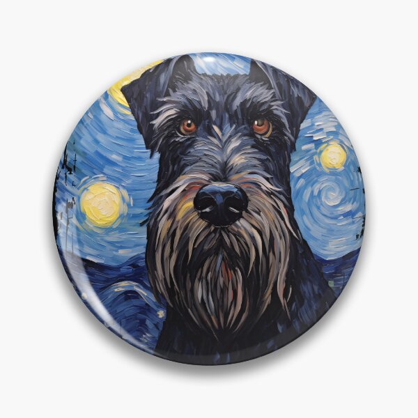 Item preview, Funny Giant Schnauzer Starry Night Illustration Mom Dad Kids designed and sold by rafaeltto.