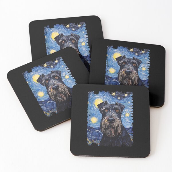 Item preview, Funny Giant Schnauzer Starry Night Illustration Mom Dad Kids designed and sold by rafaeltto.